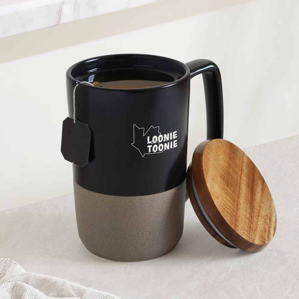 Tasse en céramique Valencia de 16 onces avec couvercle
