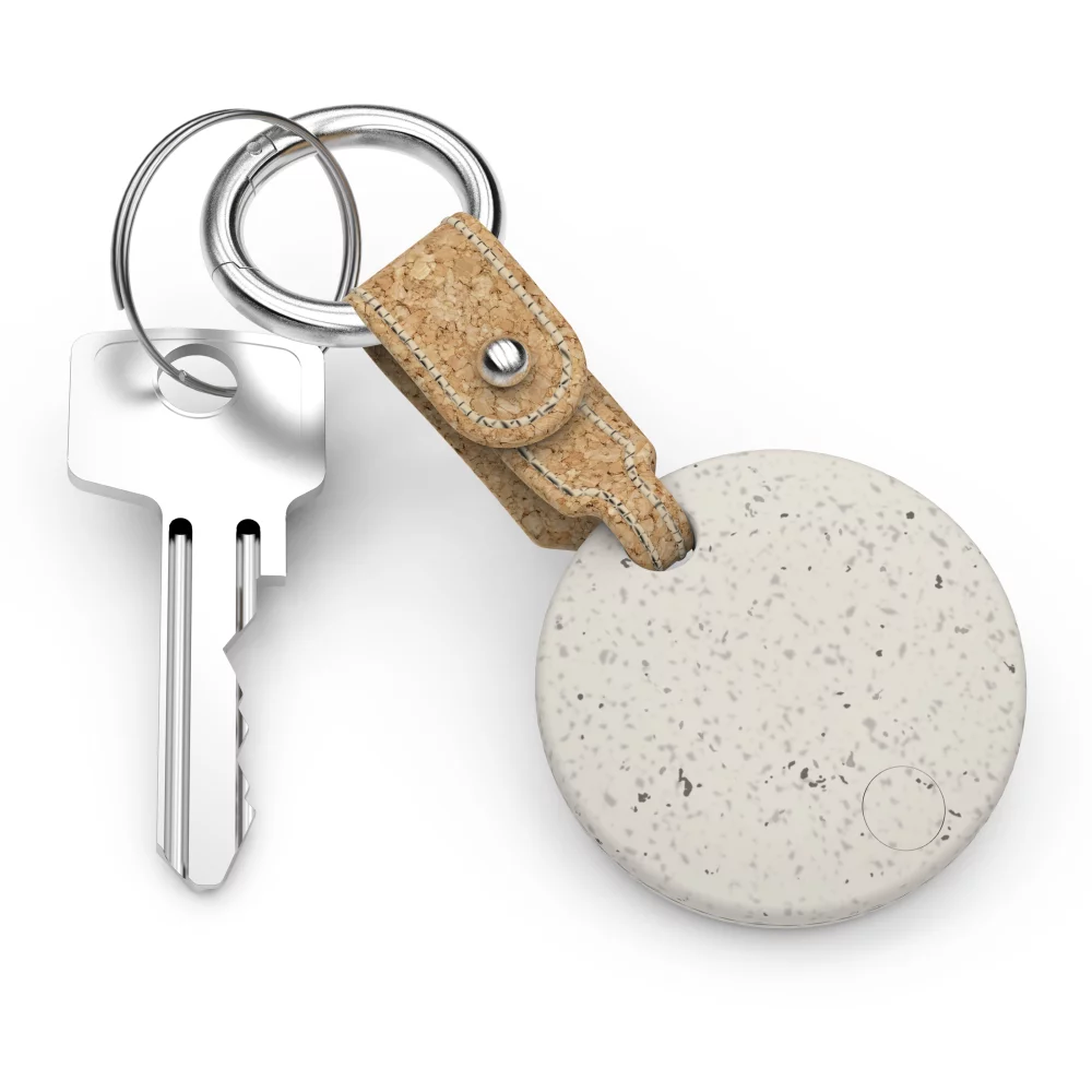 EcoSpot Pro : Traceur Bluetooth écologique avec porte-clés en liège