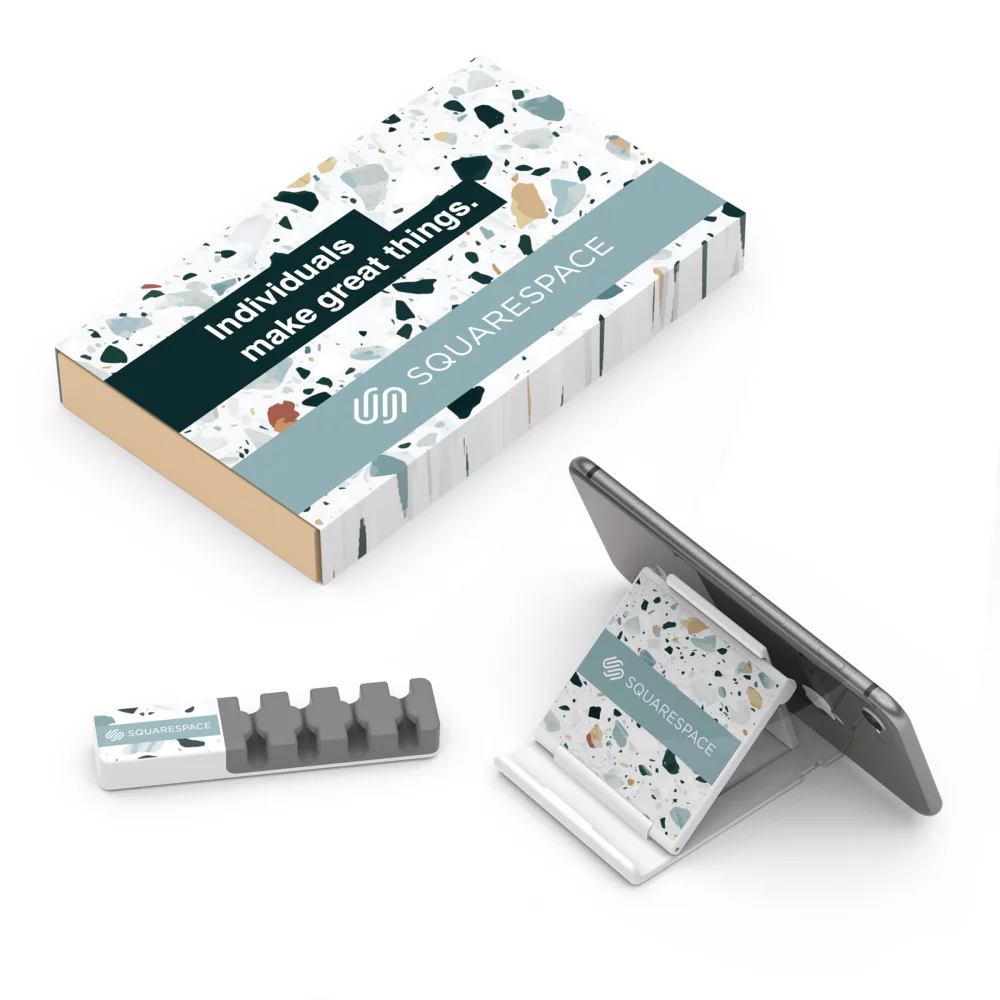 Kit sans encombre : organiseur de câbles et support pour téléphone