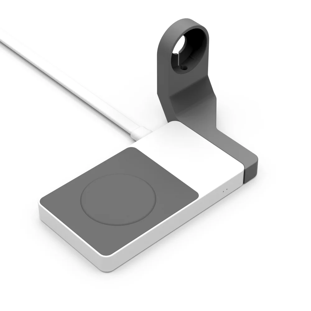 PowerPad : Chargeur sans fil de bureau et support pour montre.