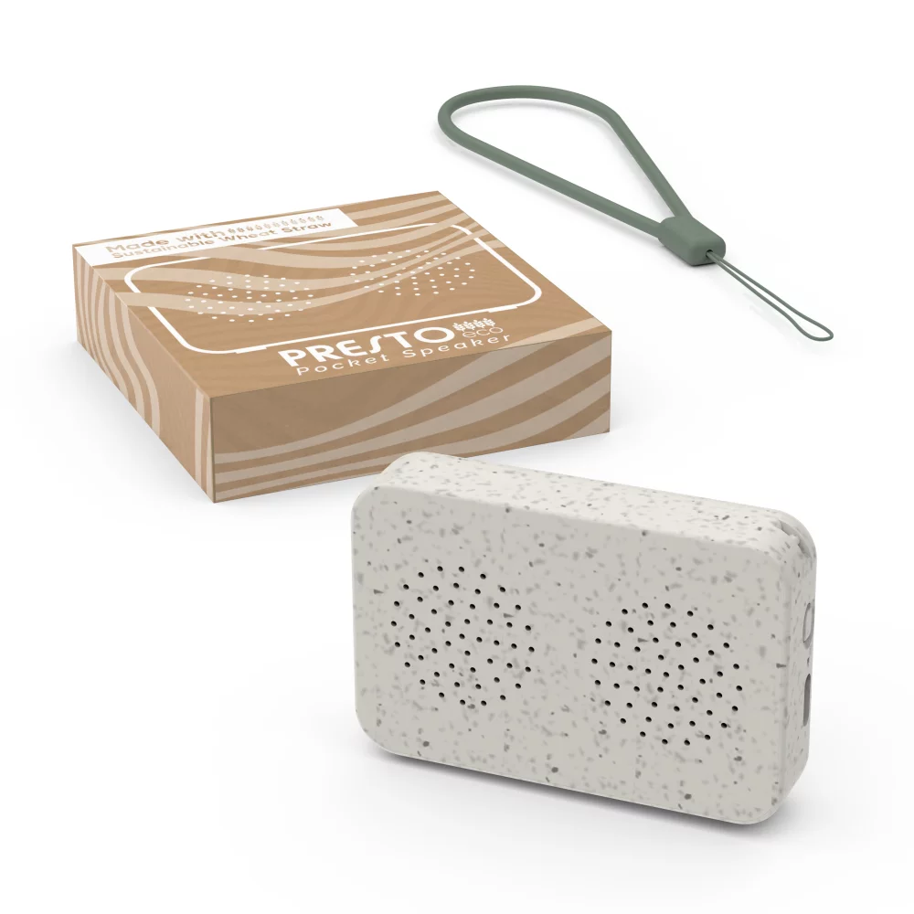 Presto Eco: Eco-friendly Pocket Sized speaker
