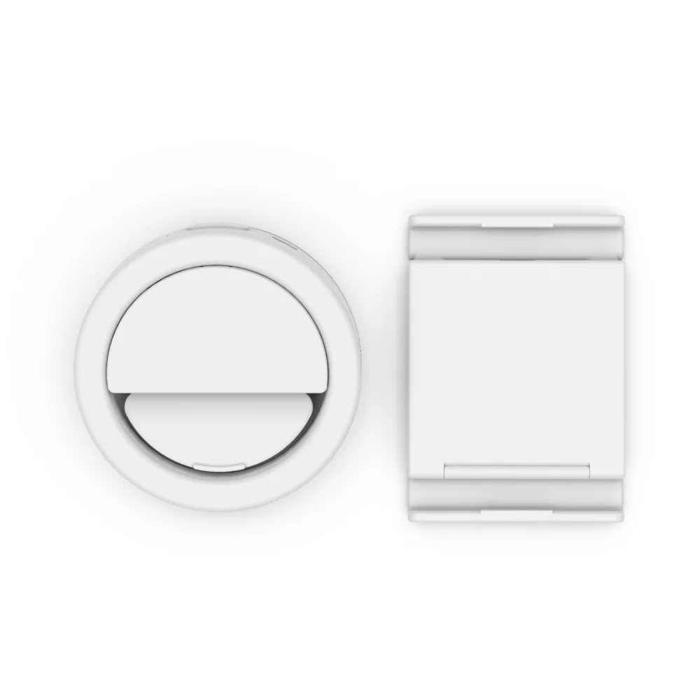 Kit d'éclairage : lampe annulaire à clip et support pour téléphone