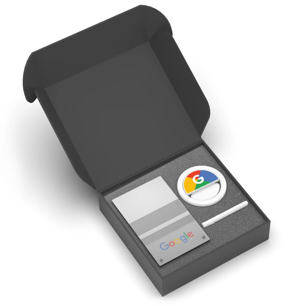 Kit de compagnons de bureau : kit de lampe annulaire et de bloc-notes réutilisable