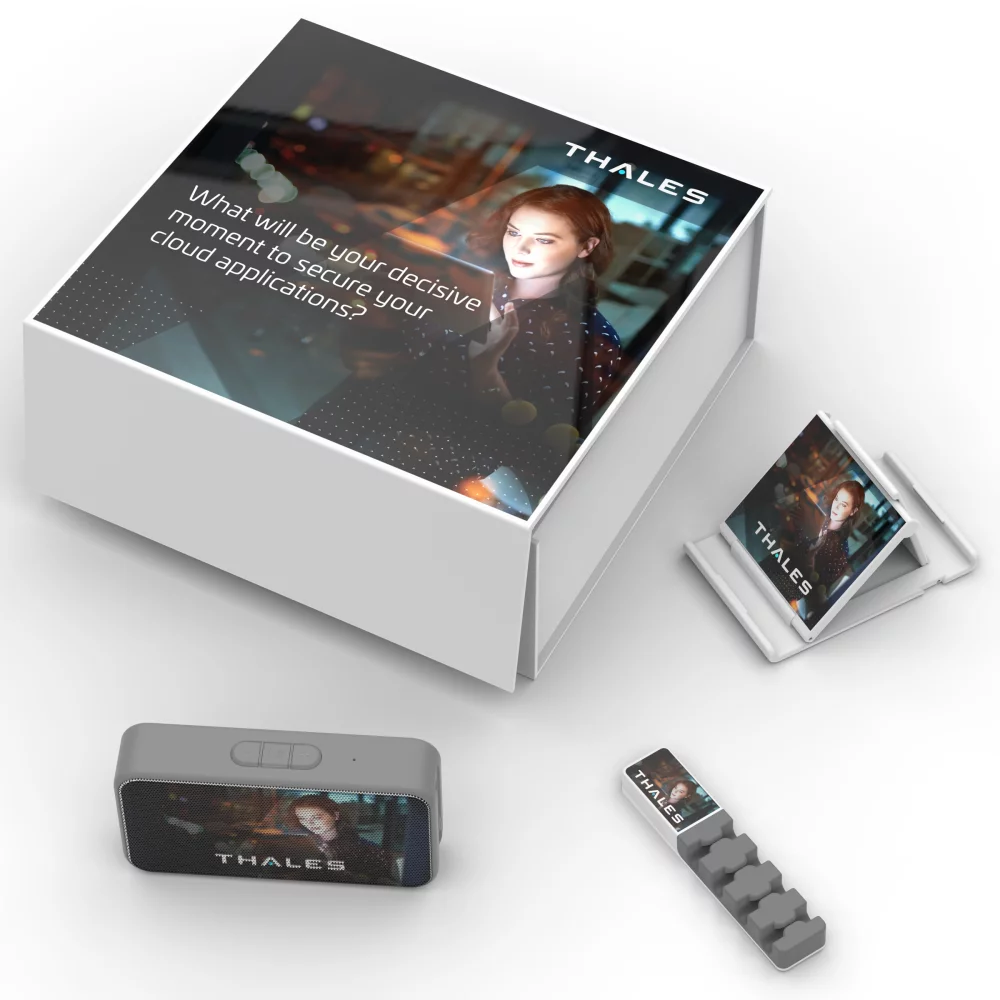 DeskSaver Kit Music: Speaker, cable organizer and phone stand