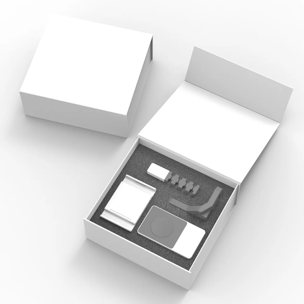 Kit DeskSaver Power : tapis de chargement sans fil, organiseur de câbles et support de téléphone