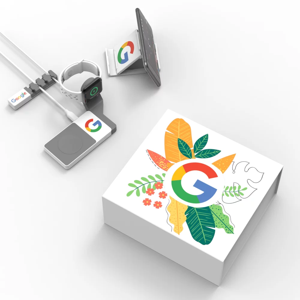 Kit DeskSaver Power : tapis de chargement sans fil, organiseur de câbles et support de téléphone