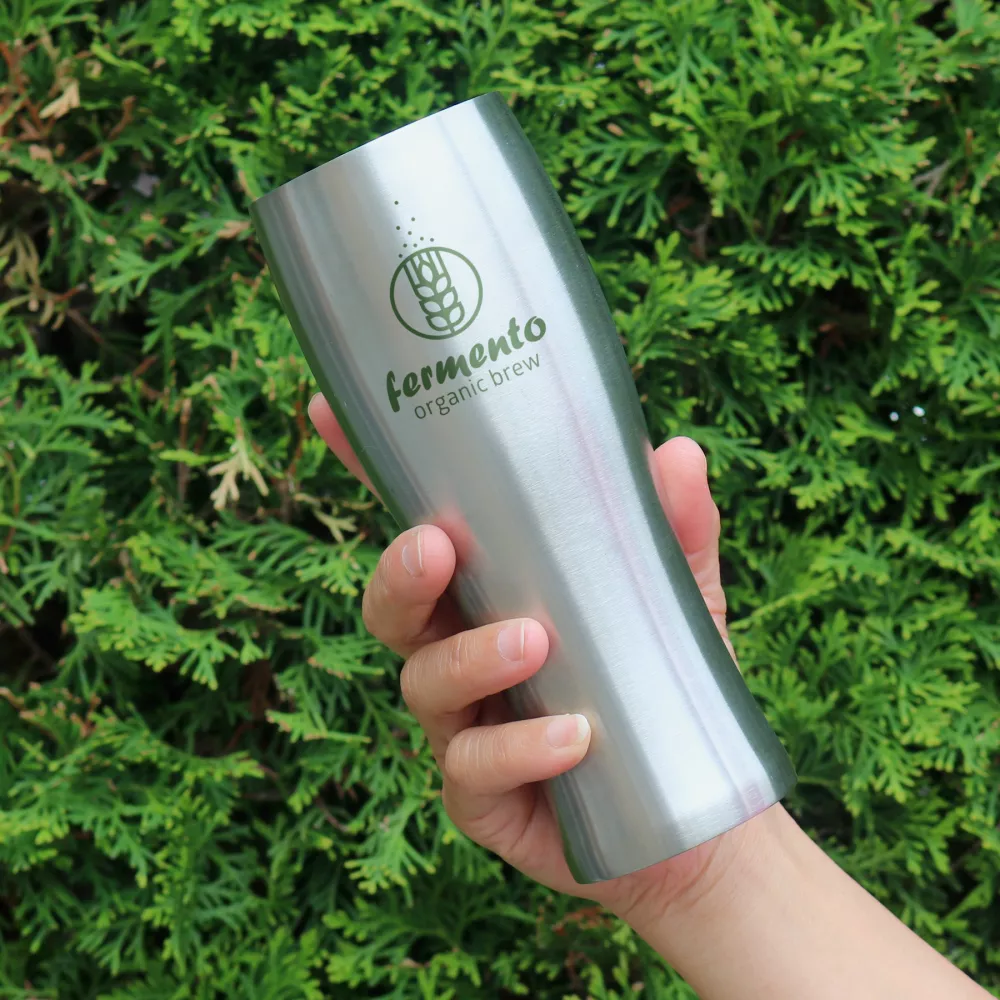 Maître brasseur Grand Acier Inoxydable 500 ml (17 oz liquides) Verre à Pint