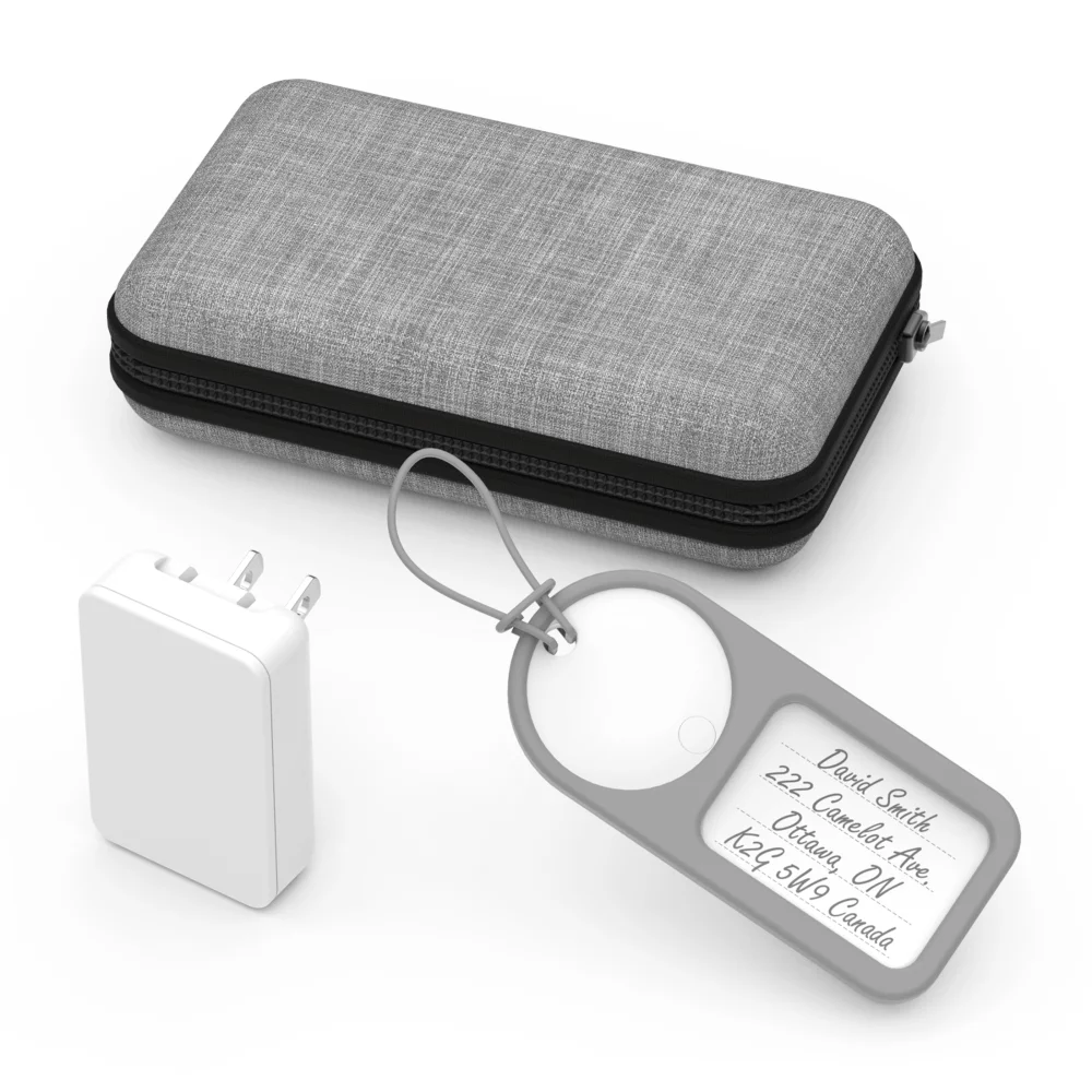 Kit de compagnons de voyage : étiquette de bagage et kit de prise murale de voyage