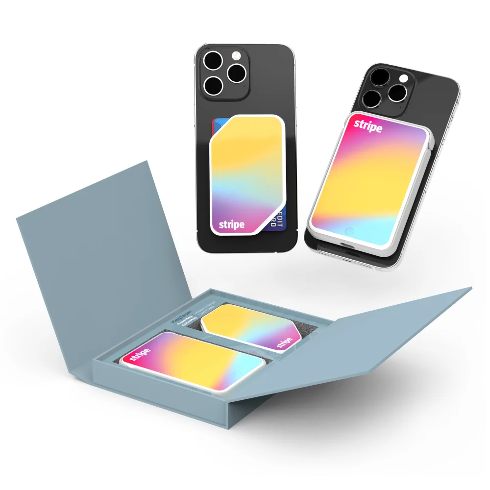 MagTeam: Magnetic Charger and Card Holder Set