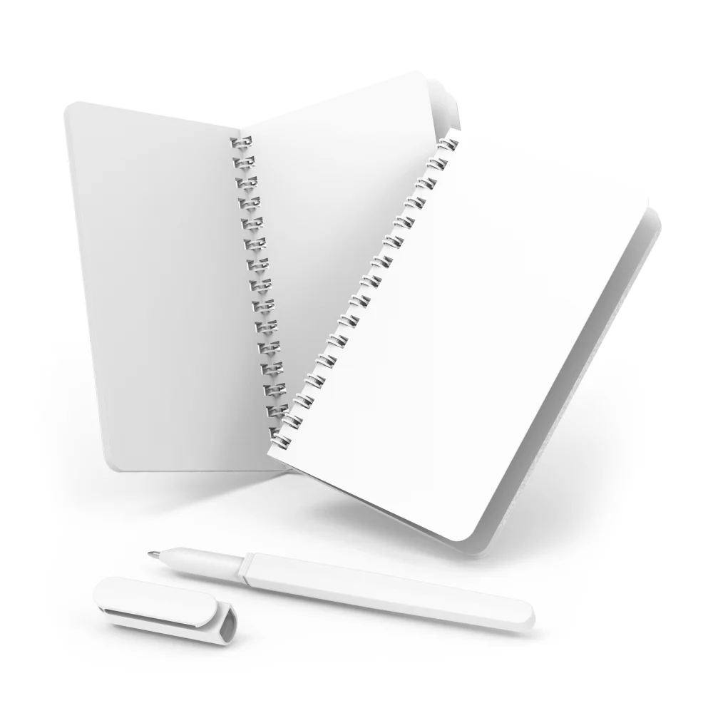 MemoKit avec un carnet à reliure latérale