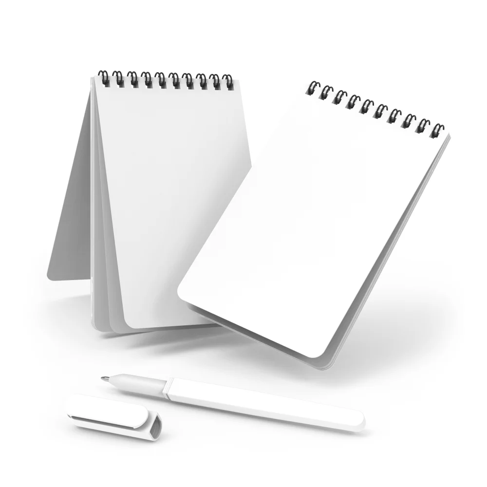 MemoKit avec un carnet à reliure supérieure