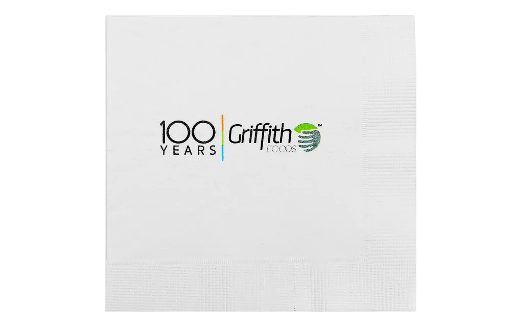 Serviette de cocktail 3 plis blanche