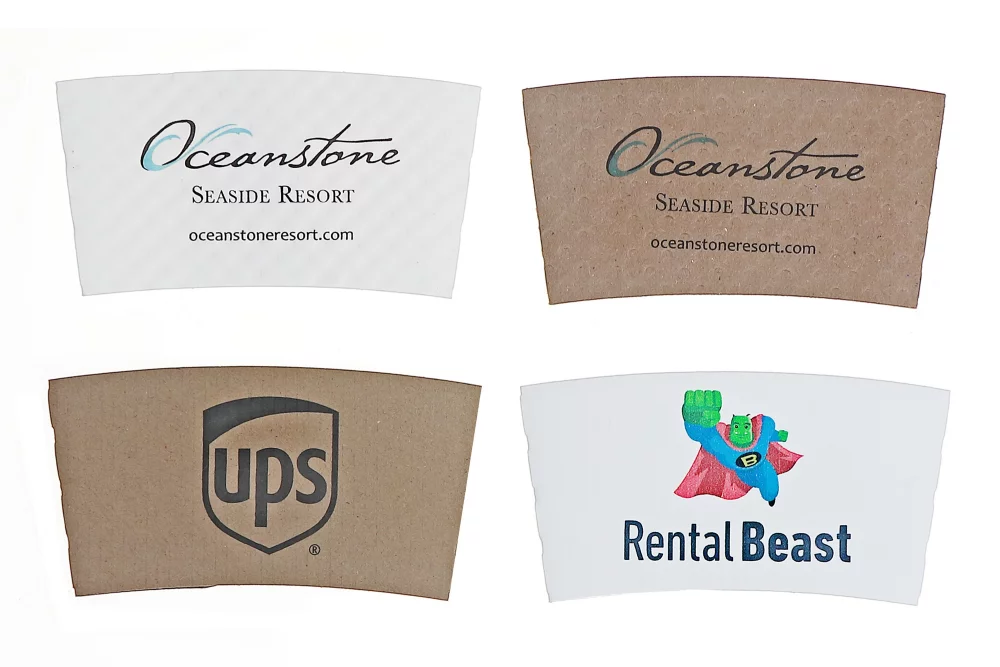 White Paper Cup Sleeve