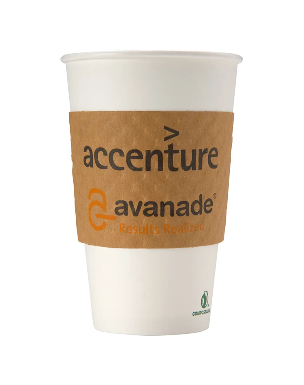 Manchon à gobelet nervuré Kraft