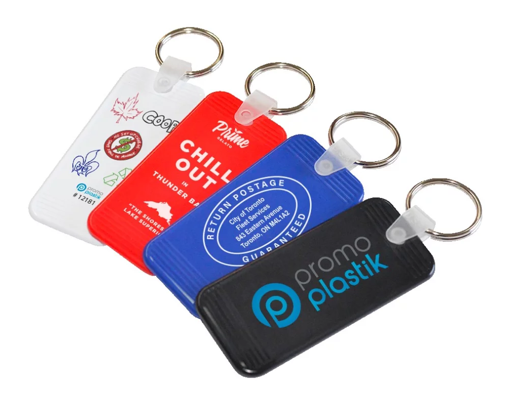 Rigid rectangular key-ring