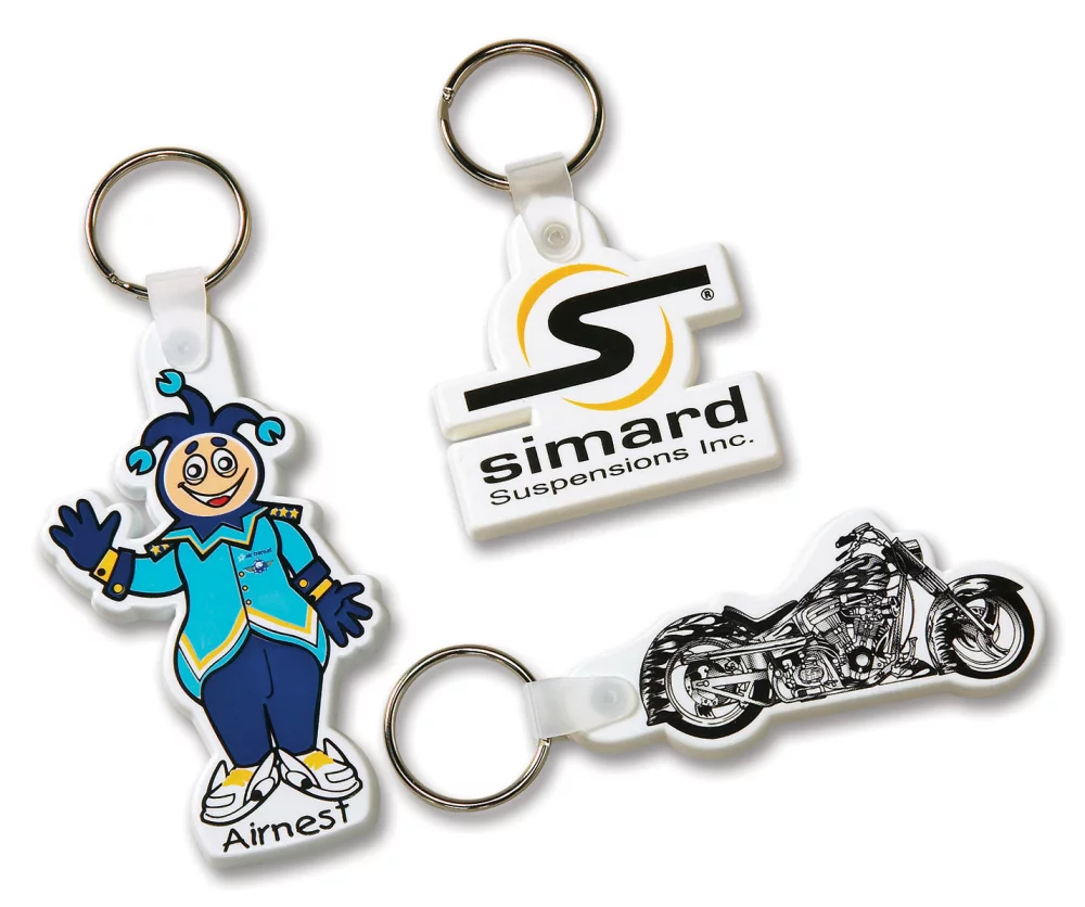 Custom-Made Flexible Key Rings (Screen/Pad Print)