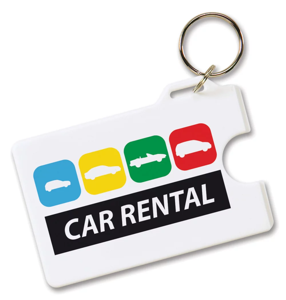 Card Holder w/Key Ring (Screen/Pad Print)