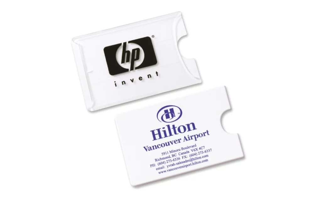 Protecteur de carte avec dessus transparent (impression à l'écran/pad)