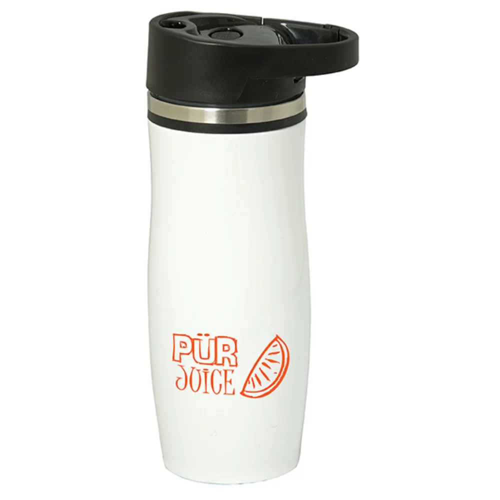 Gistel 450 Ml. (13.5 Fl. Oz.) Stainless Steel Tumbler With Carabiner Lid