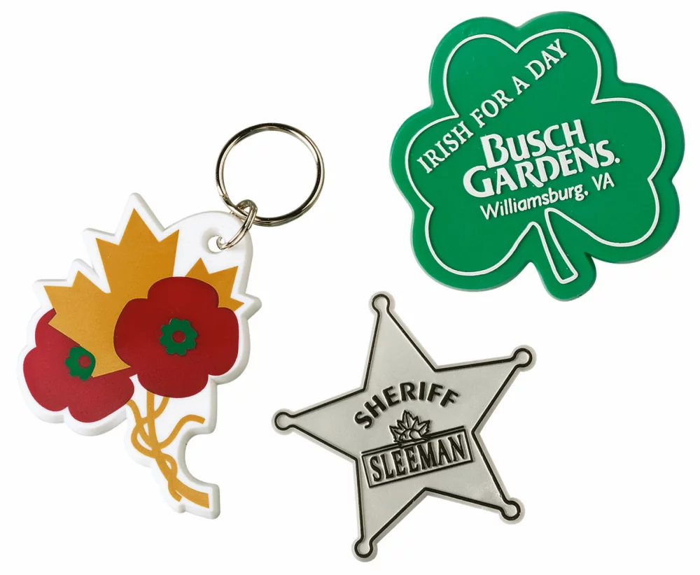 Custom-Made Badges/Key-Rings (Screen/Pad Print)