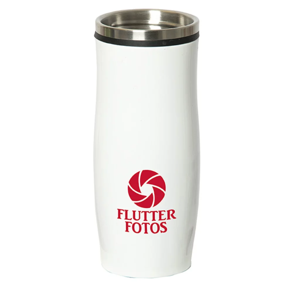 Verre de 450 ml (13,5 oz liquides) avec couvercle à bouton-poussoir.