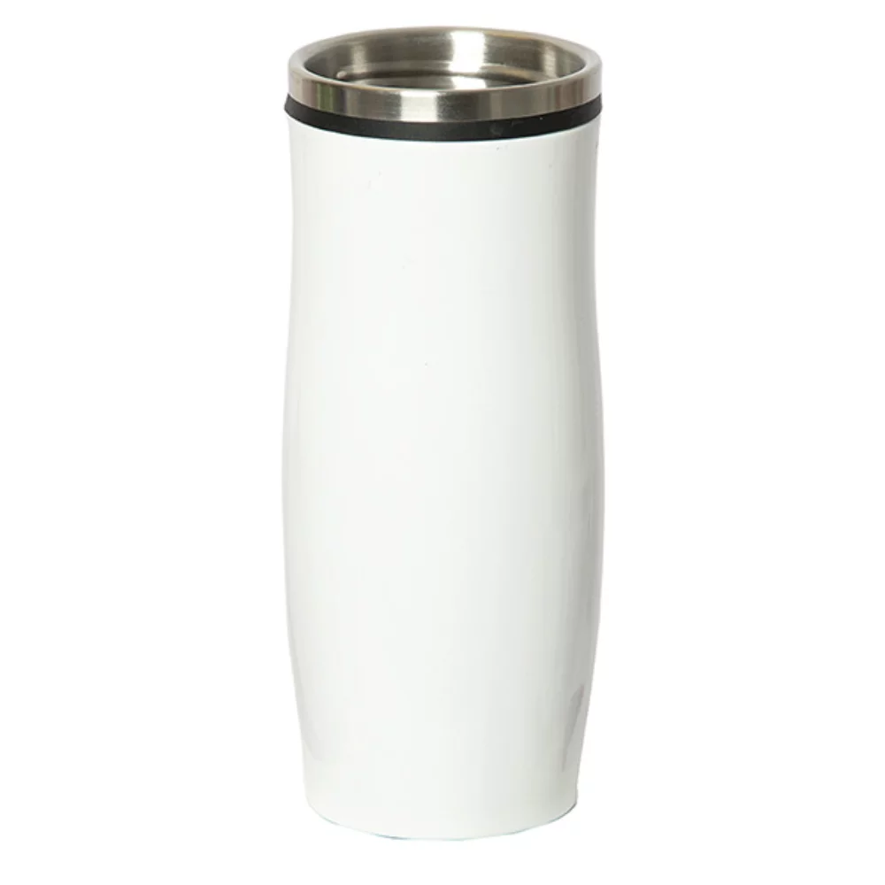 Verre de 450 ml (13,5 oz liquides) avec couvercle à bouton-poussoir.