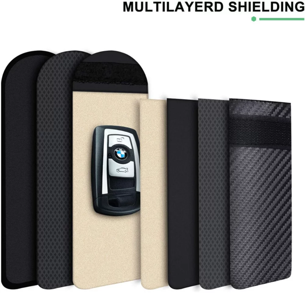 Ensemble cadeau portefeuille RFID + sac Faraday