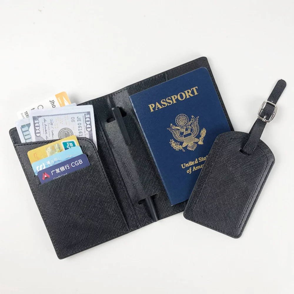 Portefeuille de passeport + Étiquette de bagage