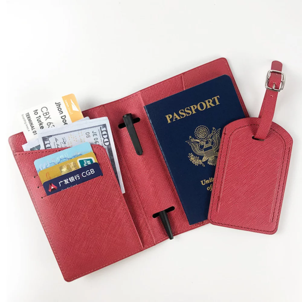 Portefeuille de passeport + Étiquette de bagage