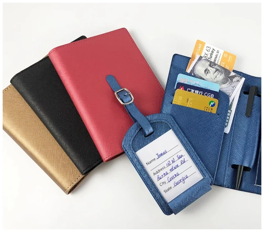 Portefeuille de passeport + Étiquette de bagage
