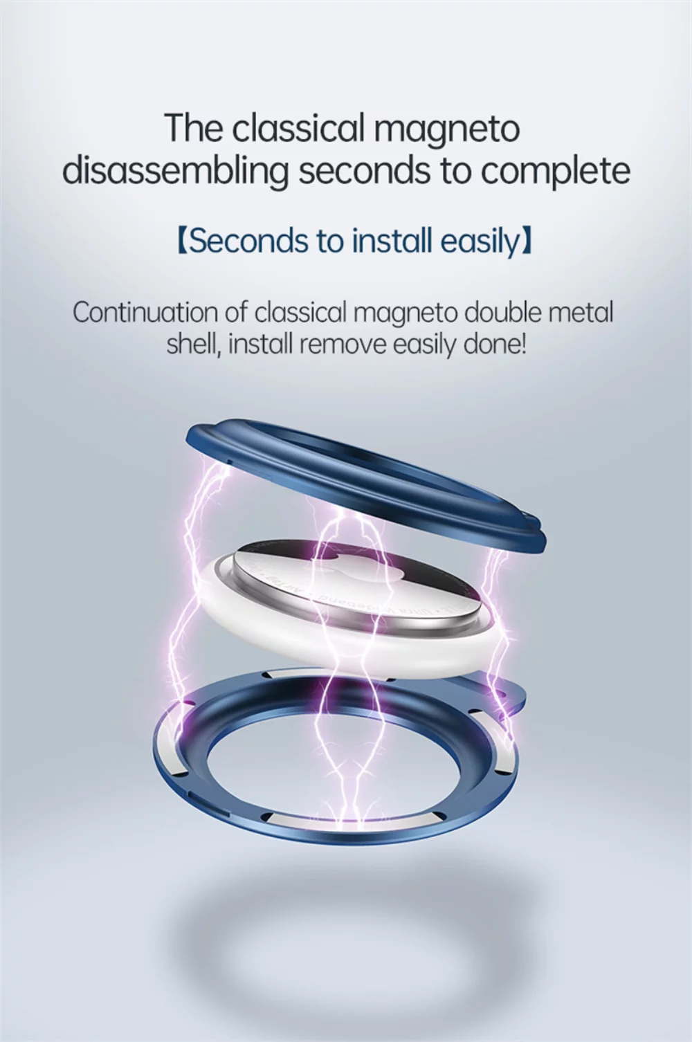 RFID Wallet + KEYCHAIN w/ Air tag Holder KIT