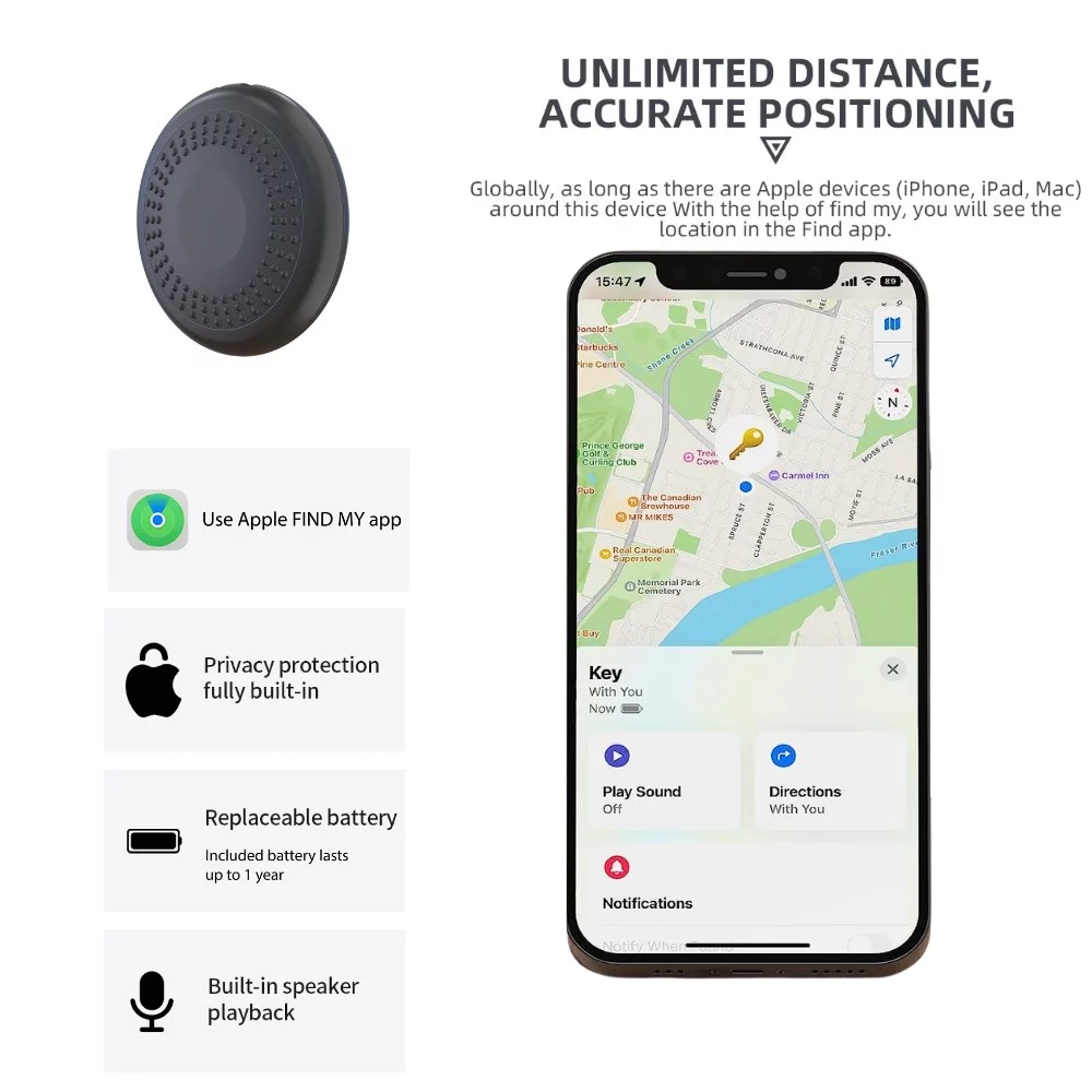 Suivi intelligent - iOS avec étiquette de bagage