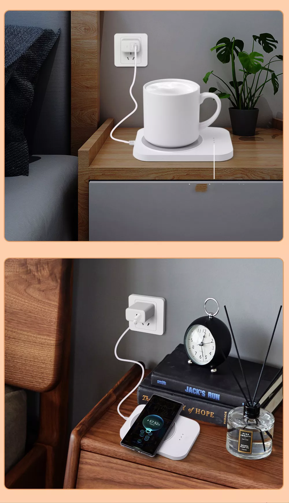 Mug Warmer + 15W Wireless charger w/ Mug