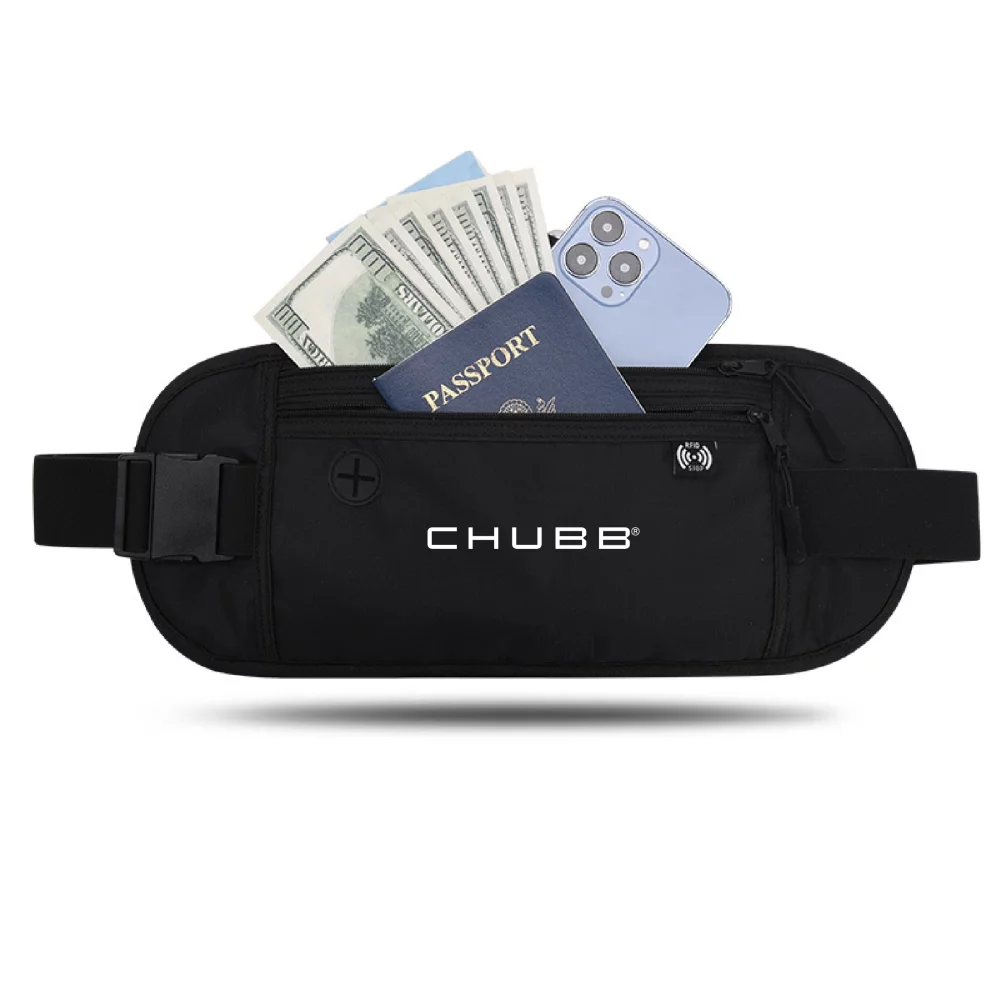 Ceinture porte-monnaie de voyage RFID pour passeport