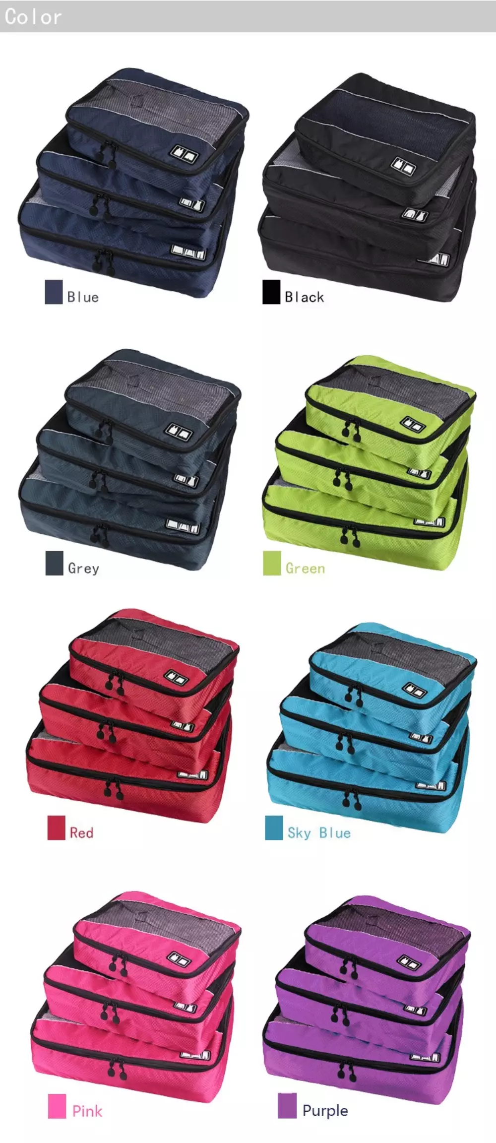 Travel Packing Cubes-3pack