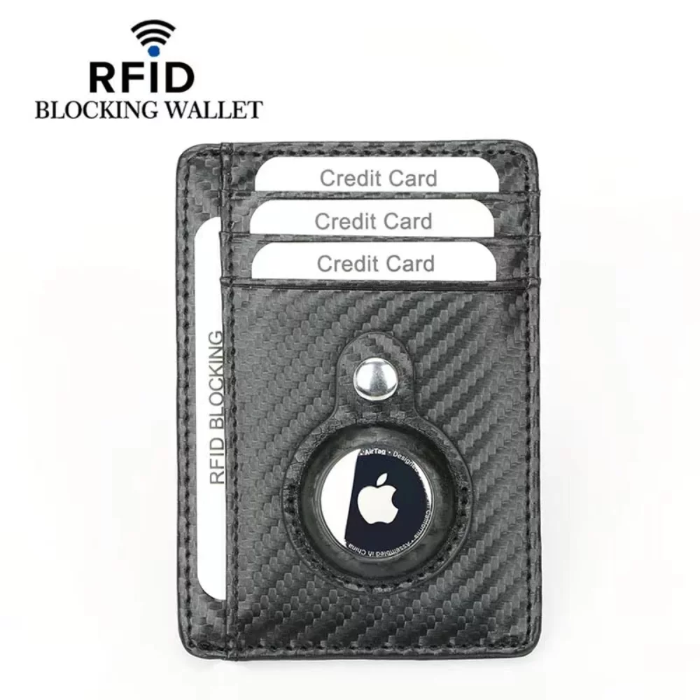 RFID Wallet + KEYCHAIN w/ Air tag Holder KIT