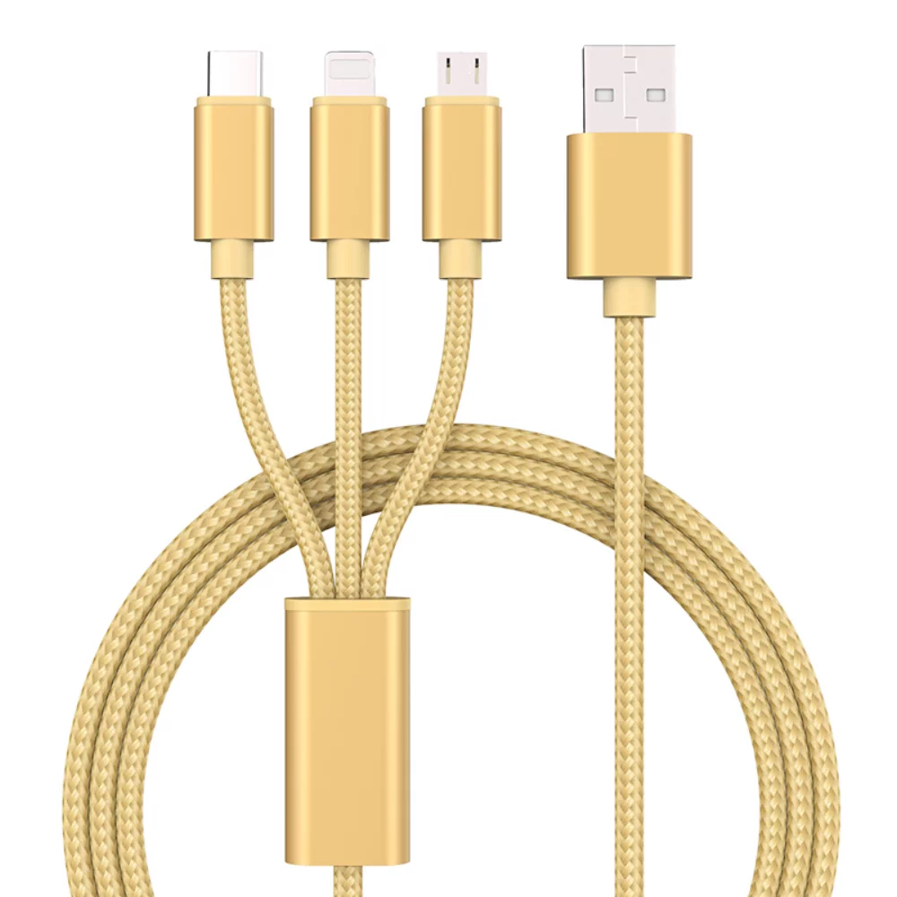 3-1 Cable 2A LIGHTNING/TYPE-C/MICRO