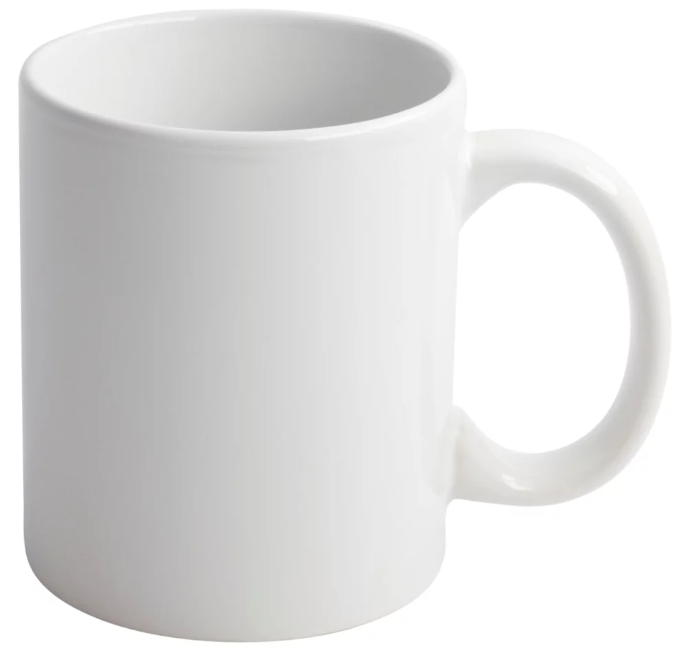 House Blend 11oz C handle white mug
