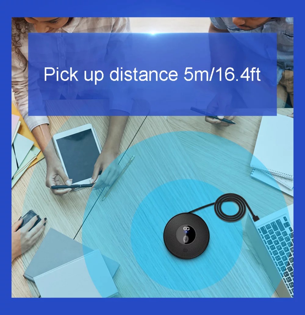 Microphone de conférence à 360°