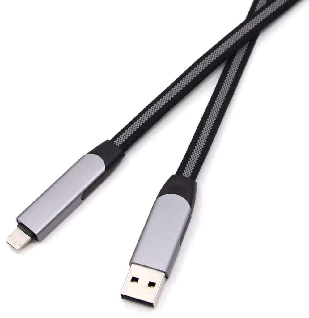 Câble de charge rapide 3A en alliage d'aluminium 6 en 1