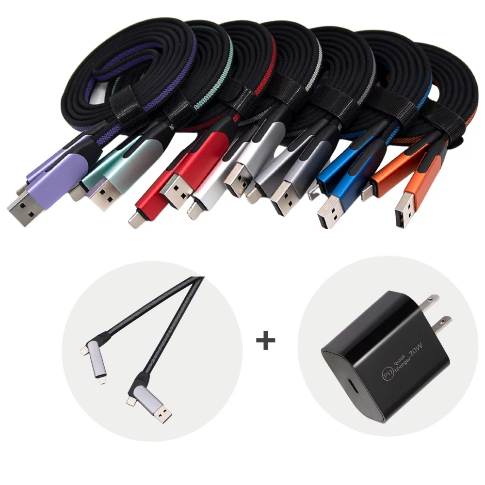 PD Wall Charger 20W + 6-1 FAST CHARGE CABLE KIT