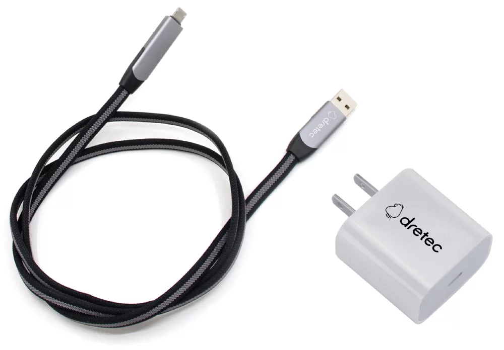 Chargeur mural PD 20W + kit de câble de charge rapide 6 en 1