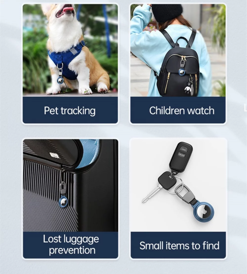 RFID Wallet + KEYCHAIN w/ Air tag Holder KIT