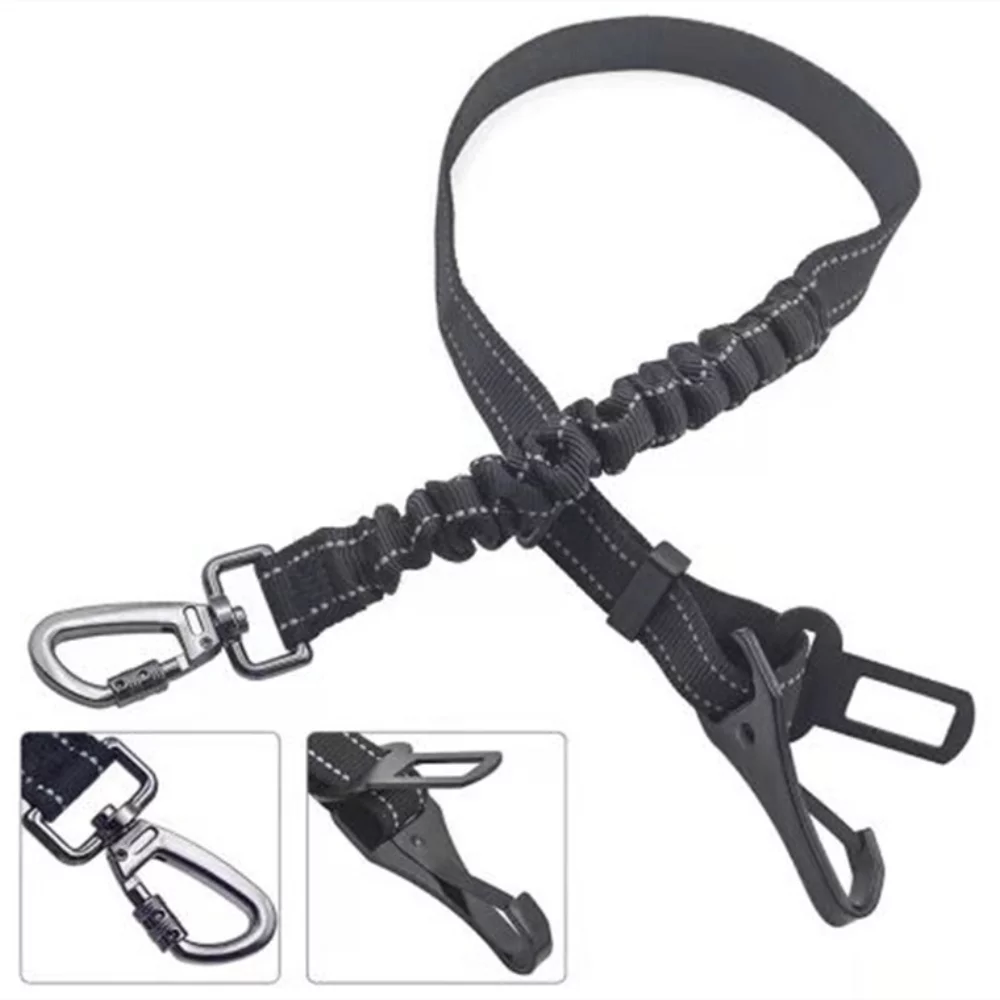 DOG SEAT BELT w/Bowl