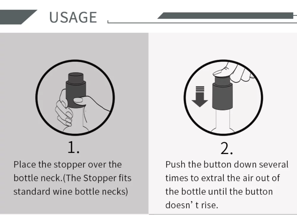 Wine Bottle Vacuum Stopper