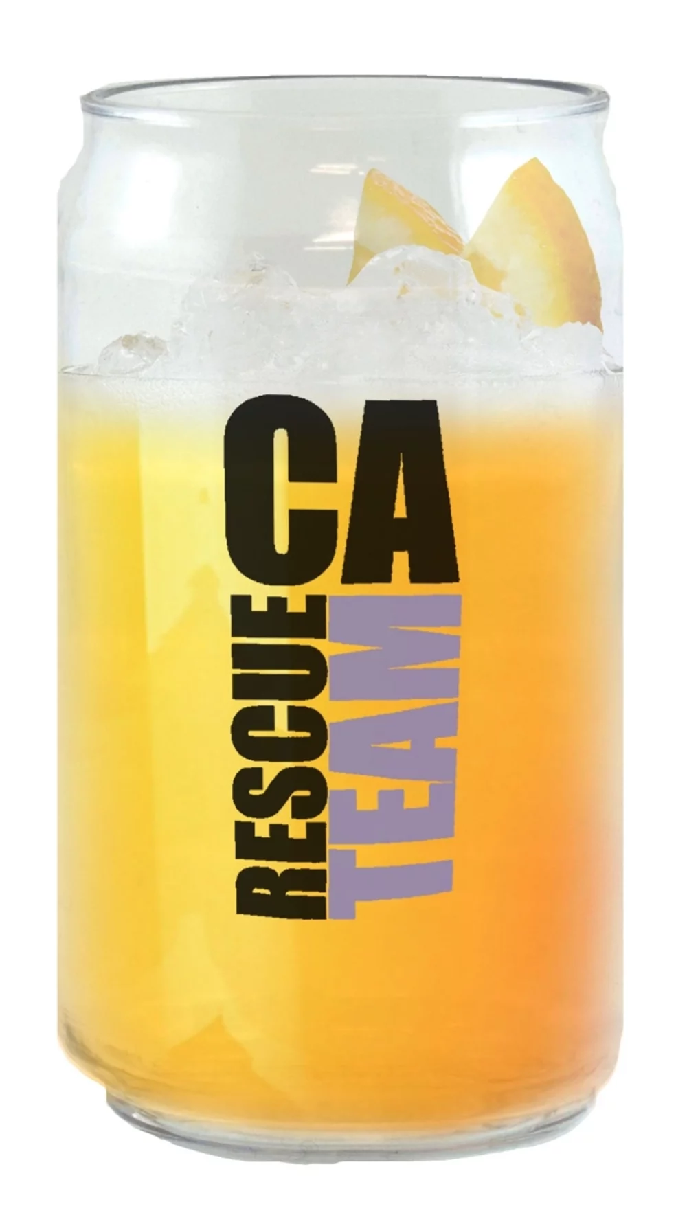 Gobelet en plastique transparent de style canette de soda de 16 oz