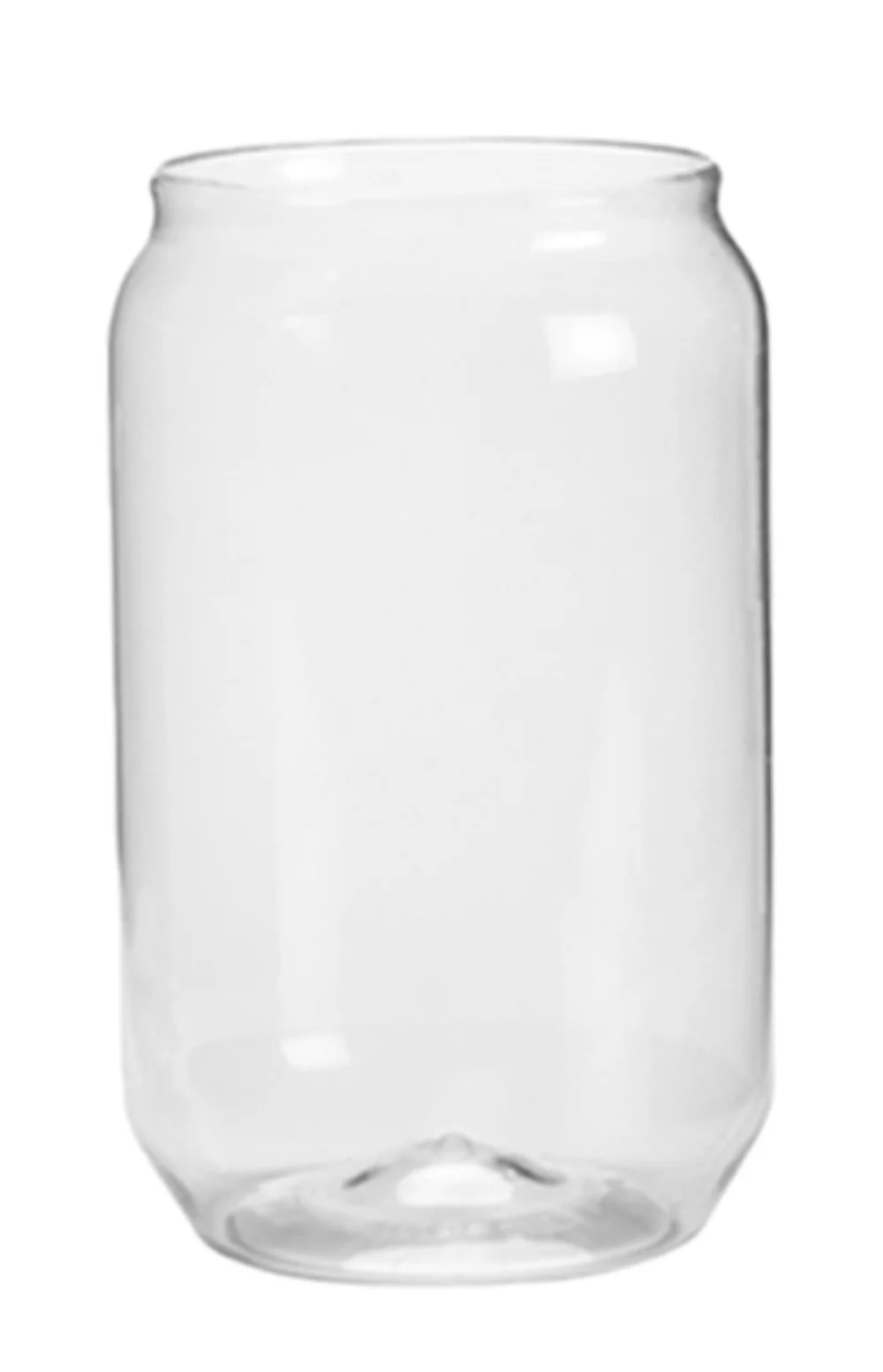 Gobelet en plastique transparent de style canette de soda de 16 oz