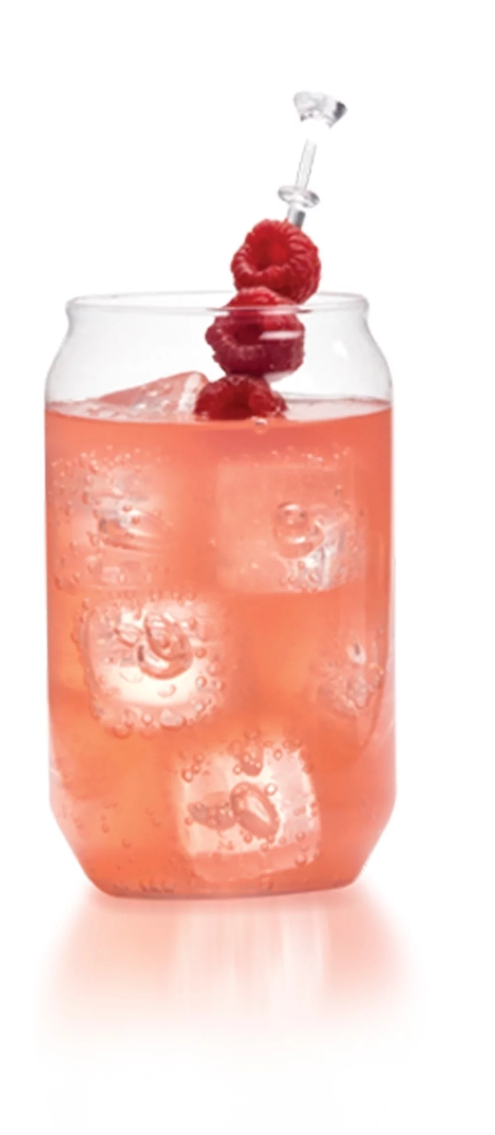 Soda 16oz clear plastic pop-can style tumbler