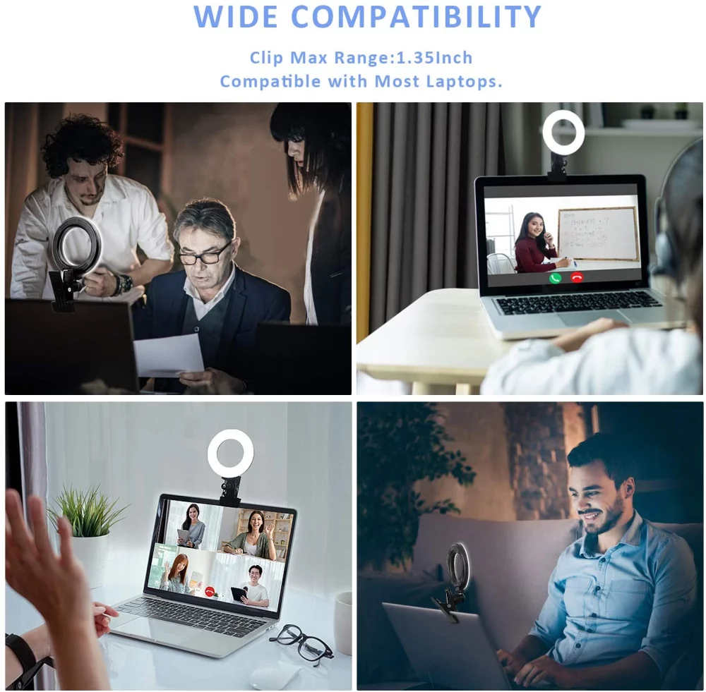 Anneau lumineux de 6 pouces à clipser