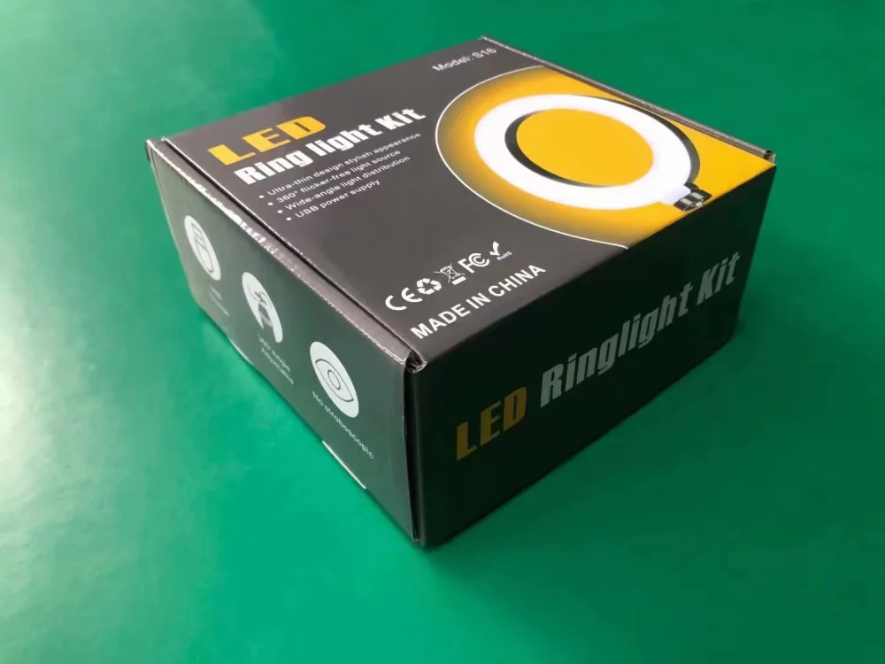 Anneau lumineux de 6 pouces à clipser